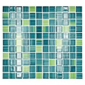 Mozaik pločica Quadrat Crystal CM 4250  (32,7 x 30,2 cm, Zelene boje, Sjaj) | BAUHAUS
