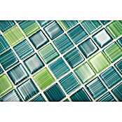 Mozaik pločica Quadrat Crystal CM 4250  (32,7 x 30,2 cm, Zelene boje, Sjaj) | BAUHAUS