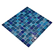 Mosaikfliese Quadrat Crystal CM 4285 (32,7 x 30,2 cm, Blau, Glänzend)