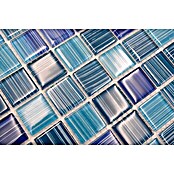 Mosaikfliese Quadrat Crystal CM 4285 (32,7 x 30,2 cm, Blau, Glänzend)