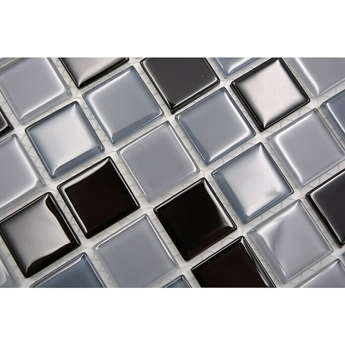 Mozaïektegel vierkant glas CM 4999 (32,7 x 30,2 cm, Grijs, Glanzend) | BAUHAUS
