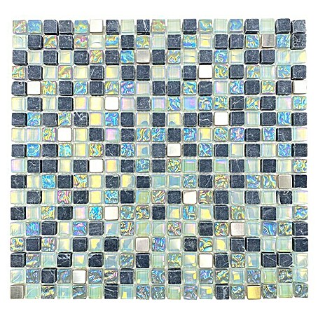 Mosaikfliese Crystal Mix XCM M840 (30,5 x 32,2 cm, Grau, Glänzend)