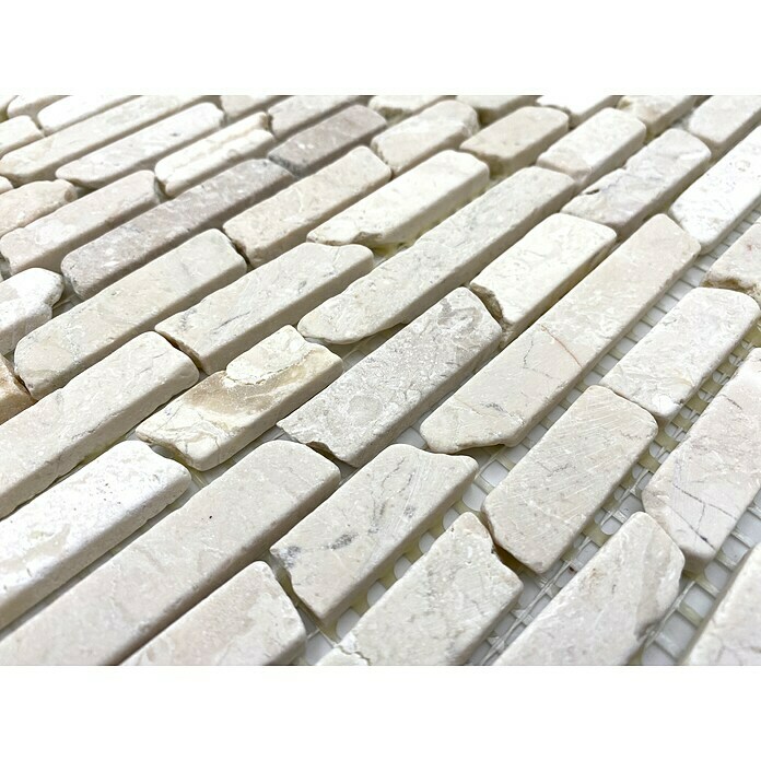 Mosaïque de pierre naturelle Brick beige