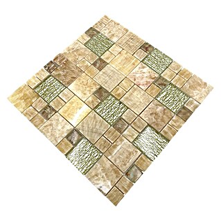 Mozaik pločica Crystal Mix XCM MC649 (30 x 30 cm, Bež-smeđe boje, Sjaj)