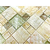 Mosaikfliese Crystal Mix XCM MC649 (30 x 30 cm, Beige/Braun, Glänzend)