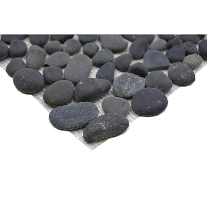 Mozaik pločica Kiesel XKF 002M  (31,5 x 31,5 cm, Tamnosive boje, Mat) | BAUHAUS