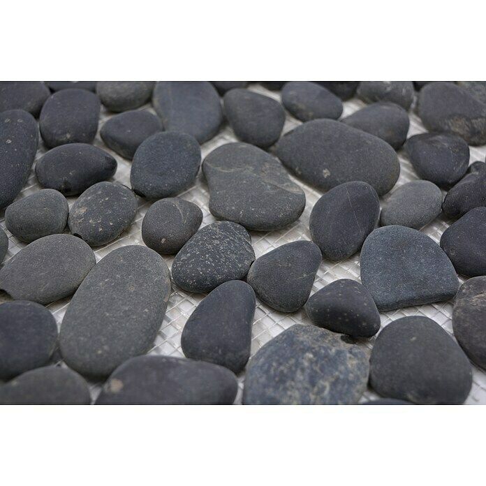 Mozaik pločica Kiesel XKF 002M  (31,5 x 31,5 cm, Tamnosive boje, Mat) | BAUHAUS