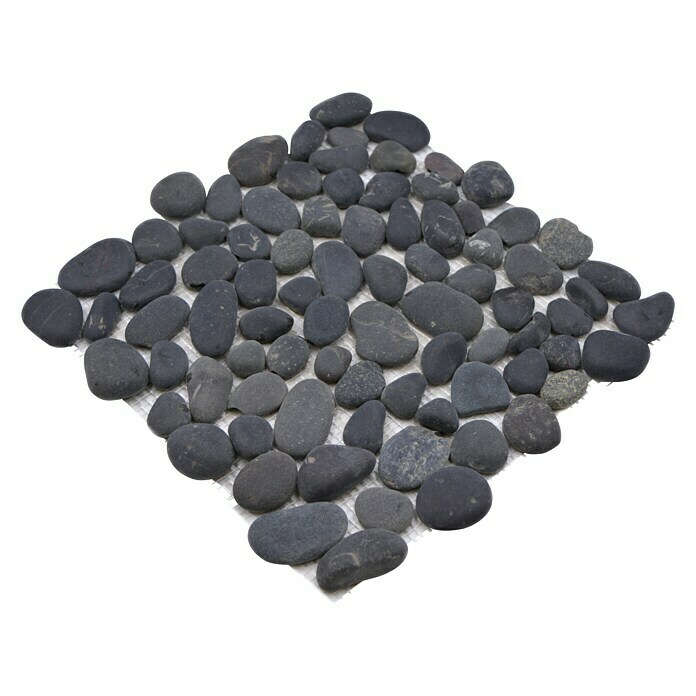 Mozaik pločica Kiesel XKF 002M  (31,5 x 31,5 cm, Tamnosive boje, Mat) | BAUHAUS