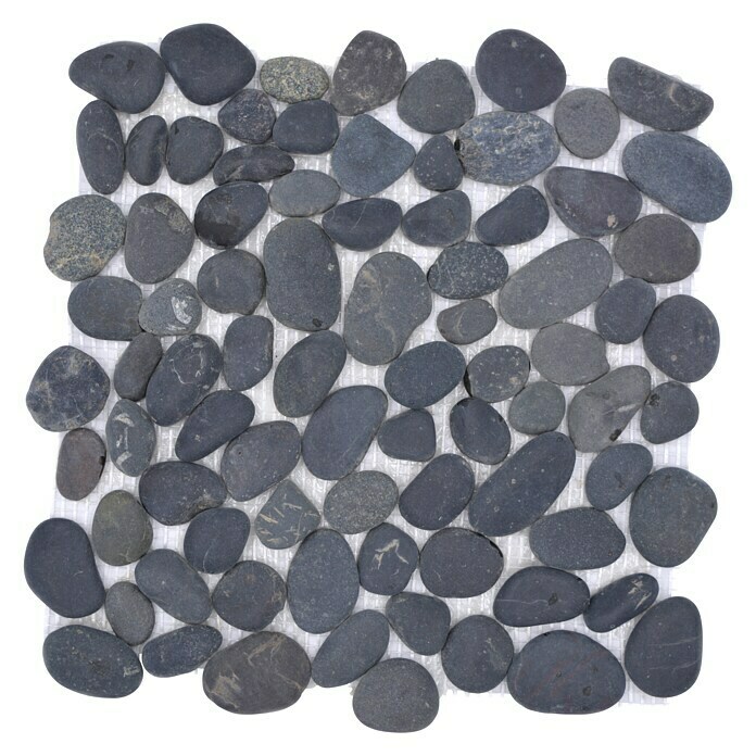 Mozaik pločica Kiesel XKF 002M  (31,5 x 31,5 cm, Tamnosive boje, Mat) | BAUHAUS