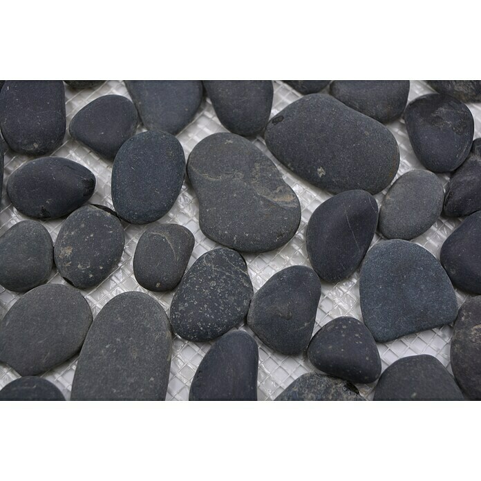 Mozaik pločica Kiesel XKF 002M  (31,5 x 31,5 cm, Tamnosive boje, Mat) | BAUHAUS