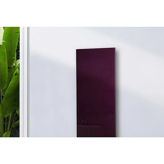 Szagato Designheizkörper Montevideo - B x H: 470 x 1.200 mm, Wärmeleistung bei Vorlauftemperatur von 75 °C (D: 50): 799 W, Purpur Violett, Ohne Handtuchhalter - Elegante vertikale Heizkörper im modernen Bad, reflektierend und platzsparend.