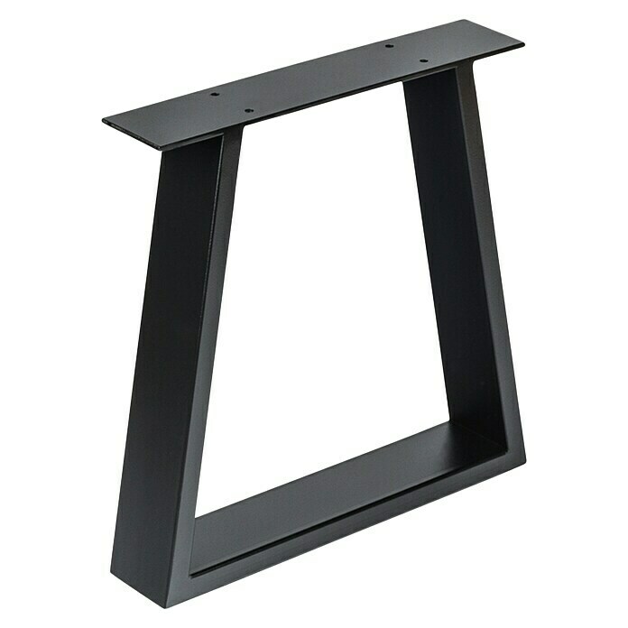 Tischbein StrongL x B x H: 380 x 80 x 382 mm, Traglast: 250 kg, Schwarz Diagonal View