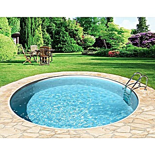 myPool Premium Stahlwand-Pool (Ø x H: 600 x 150 cm, Weiß/Sand, 40.000 l)