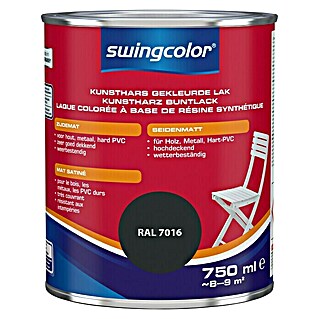 swingcolor Gekleurde kunstharslak (Antracietgrijs, 750 ml, Zijdemat)