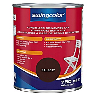 swingcolor Gekleurde kunstharslak (Choco Brown, 750 ml, Zijdemat)