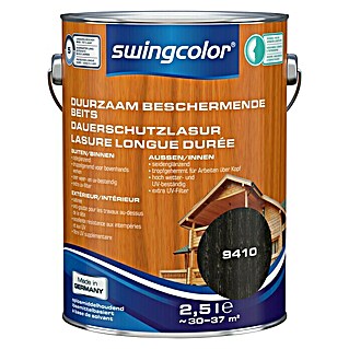swingcolor Houtbeits Duurzaam Beschermend Ebbenhout (Ebbenhout, 2,5 l, Zijdeglans)