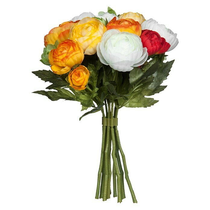 Umetna roža Ranunculus  (Višina: 22 cm, Oranžna, Plastika) | 8471 - Seidenblumen/Kunstpflanzen | IDDQ - Seidenblumen/Kunstpflanzen | IDD - Trendy | ID - Trendy | I - Stadtgarten | BAUHAUS