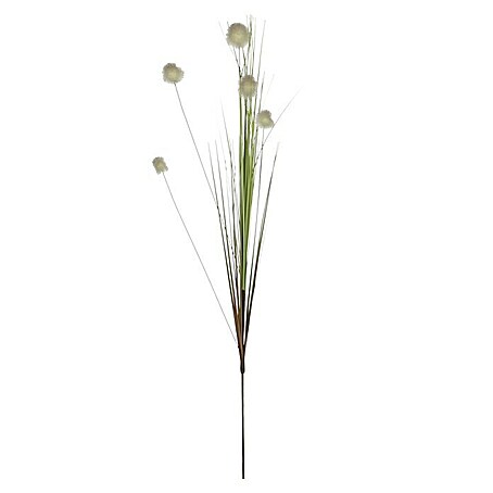 Kunstpflanze Gras (Höhe: 84 cm, Weiß, Kunststoff)
