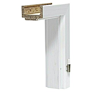 GetaDoor Lamineo Podboj za vrata GLN15 (850 x 2.000 mm, Debelina stene: 10 cm, Smer odpiranja: Desno, Bela/siva)