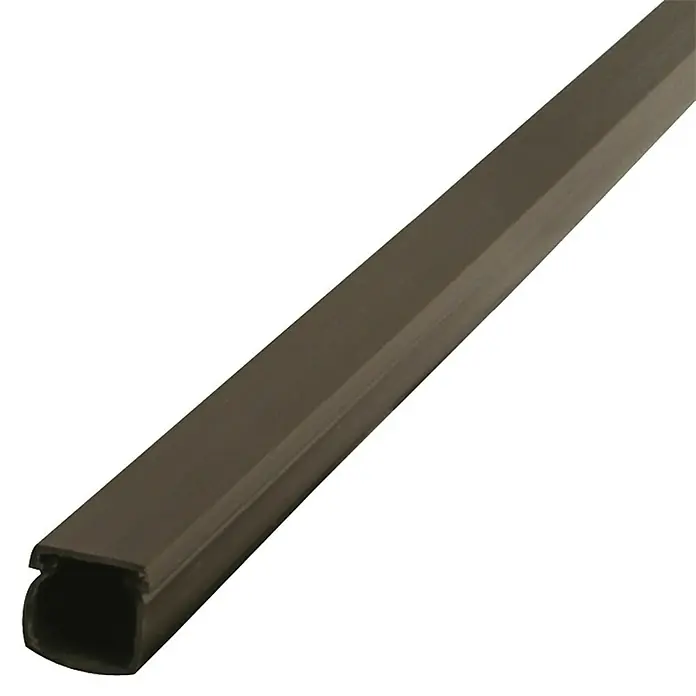 Kabelkanal - L x B x H: 2 m x 15 mm x 15 mm, Braun - Braune Kabelschutzleiste für eine saubere und sichere Kabelführung im Innenbereich, ideal für Büro oder Zuhause.