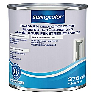 swingcolor Grondverf voor kozijnen en deuren (Wit, 375 ml, Mat)
