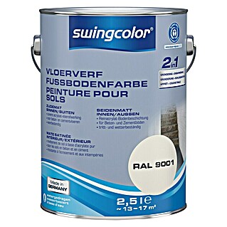 swingcolor Vloerlak (Crèmewit, Zijdemat, 2,5 l)