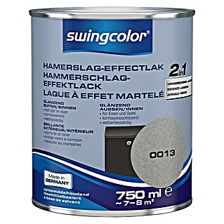 swingcolor Verf met hamerslageffect Zilvergrijs (Zilvergrijs, 750 ml, Glanzend)