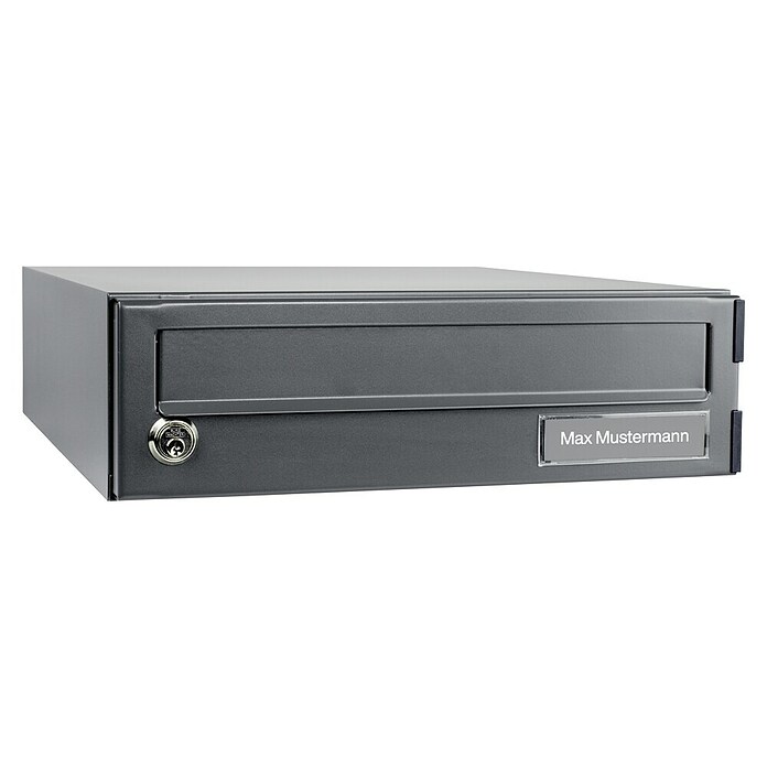 Burg-Wächter Wandbriefkasten eBoxx E 625 (L x B x H: 45 cm x 380 mm x 11,5 cm, Anthrazit, Stahl, Namensschild) | BAUHAUS