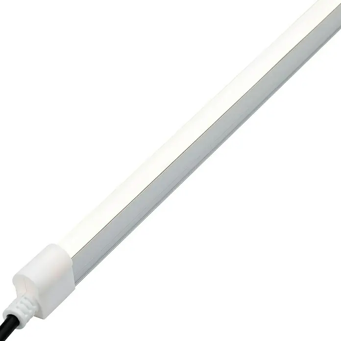Paulmann Plug & Shine Montageschiene für Neon Stripe - Länge: 1 m - Das Bild zeigt eine LED-Leuchtstoffröhre, die ein helles, gleichmäßiges Licht erzeugt, ideal für moderne Beleuchtungskonzepte.