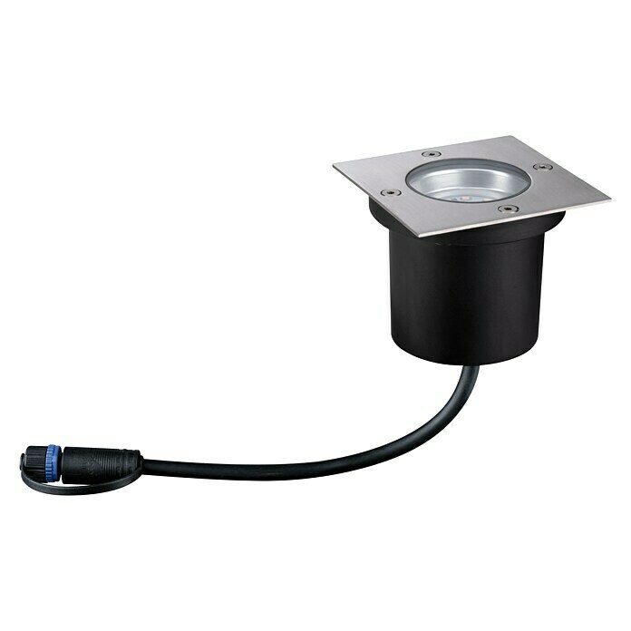 Paulmann Plug & Shine Vrtna LED spot svjetiljka (3,6 W, Topla bijela, IP65, Kvadratno)