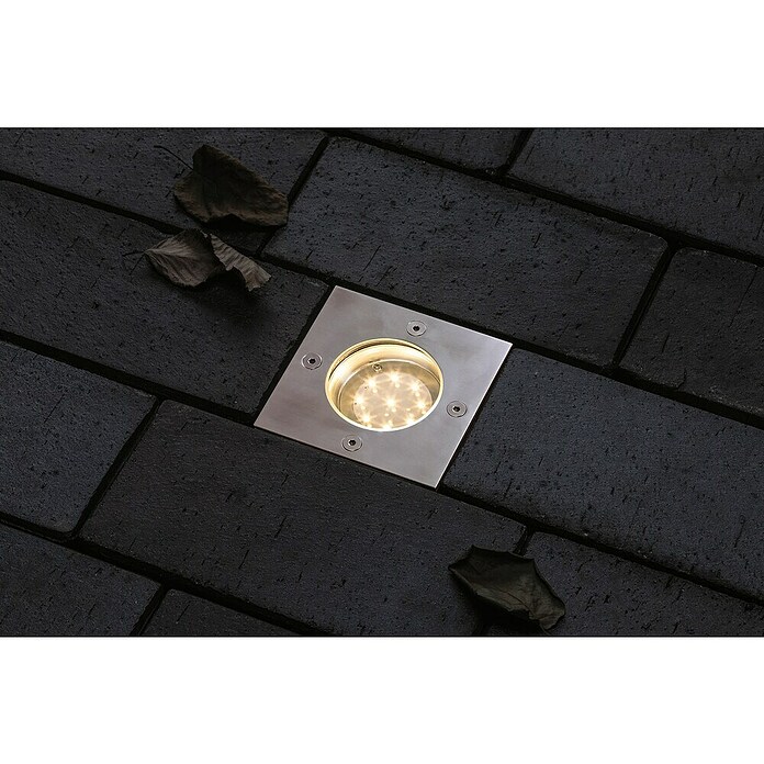 Paulmann Plug & Shine LED-Gartenspot (3,6 W, Warmweiß, IP65, Quadratisch)