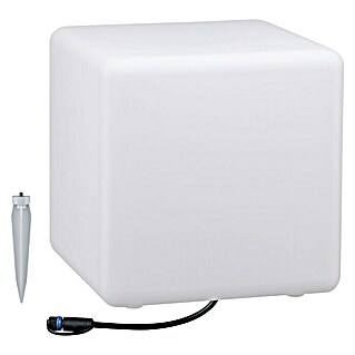 Paulmann Plug & Shine Lámpara LED decorativa Cube (6,5 W, Blanco, L x An x Al: 30 x 30 x 30 cm)