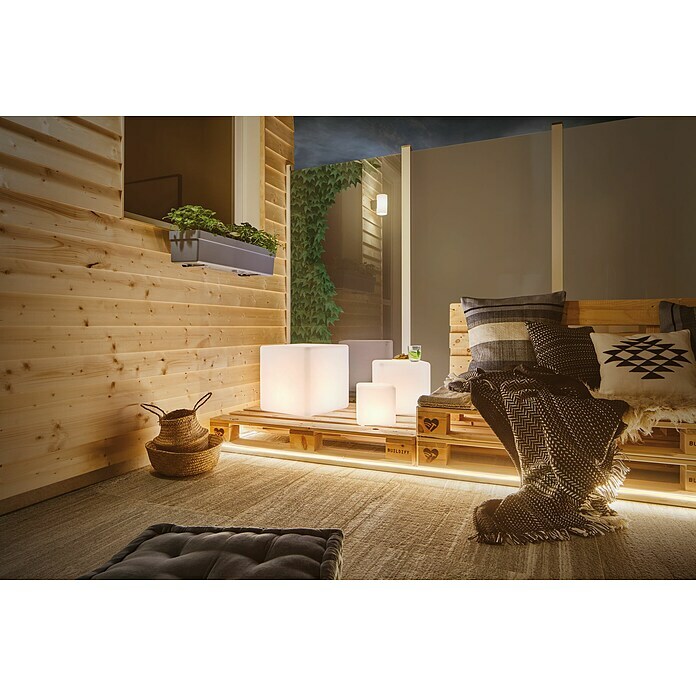Paulmann Plug & Shine Lámpara LED decorativa (6,5 W, Blanco, L x An x Al: 30 x 30 x 30 cm)