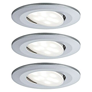 Paulmann LED-Einbauleuchten-Set Vali (16,5 W, Chrom, 3 Stk., Warmweiß, IP65)
