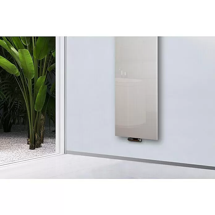 Szagato Designheizkörper Montevideo - B x H: 470 x 1.800 mm, Weiß, Mit 1 Handtuchhalter (15 mm) - Detailaufnahme