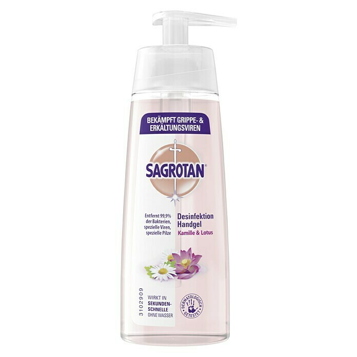 Sagrotan Desinfektionsmittel Hand-Desinfektionsgel200 ml, Pumpflasche Front View