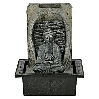 Zimmerbrunnen Zen (24 x 18,3 x 21 cm, Grau, Mit Pumpe)