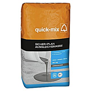 Quick-Mix Ausgleichsmasse Sicher+Plan (20 kg, Schichtdicke: 1 - 10 mm)