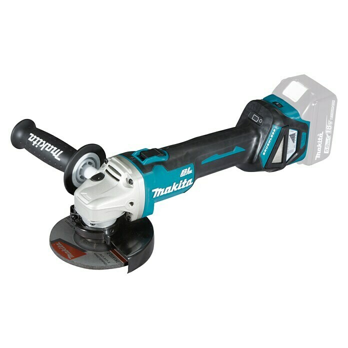 Makita Amoladora angular de batería (18 V, Sin batería, Diámetro disco: 125 mm)