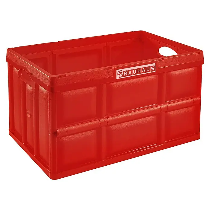 BAUHAUS Klappbox - L x B x H: 58,5 x 39 x 32,5 cm, 62 l, Rot - Rote, faltbare Aufbewahrungsbox von Bauhaus, ideal für die Organisation von Gegenständen. Mit Tragegriffen für einfachen Transport.