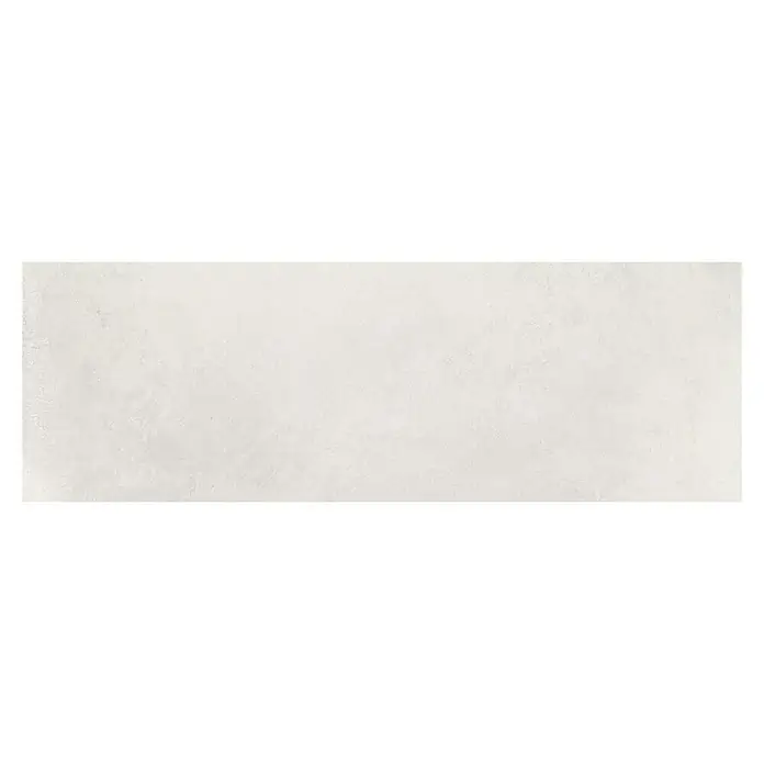 Revestimiento de pared Madox - 30 x 90 cm, Blanco, Mate, Rectificado - Muestra de baldosa cerámica clara con textura sutil, ideal para suelos o revestimientos modernos.