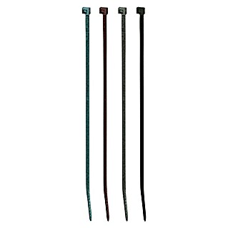 Set de bridas para cables (Verde, L x An: 14 x 3,4 cm, 50 ud.)