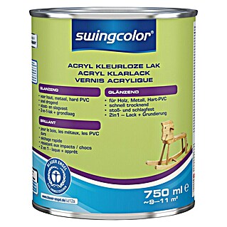 swingcolor Acryllak Kleurloos (Kleurloos, 750 ml, Glanzend)