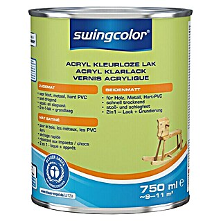 swingcolor Acryllak Kleurloos (Kleurloos, 750 ml, Zijdemat)