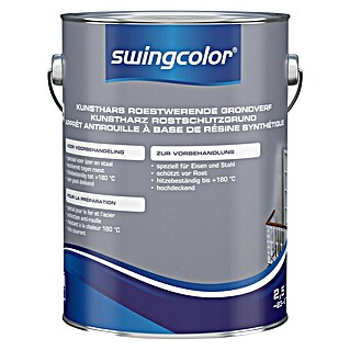swingcolor Grondverf Kunsthars Roestwerend Grijs (Grijs, 2,5 l, Mat)