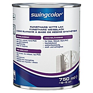 swingcolor Witte lak (Wit, Hoogglans, 750 ml)