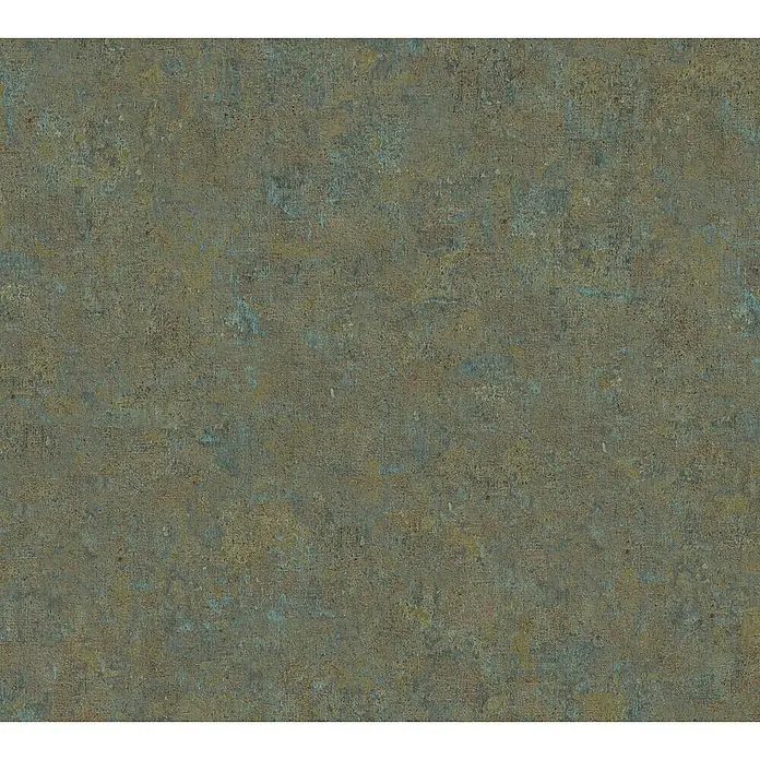 A.S. Création History of Arts Vliestapete - Braun/Blau, Uni, 10,05 x 0,53 m - Ein detailliertes Bild einer strukturierten Oberfläche mit Braun- und Blautönen, ideal für Hintergründe und Texturen mit rustikalem Charme.