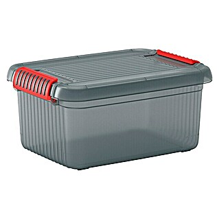 KIS Aufbewahrungsbox K LATCH (L x B x H: 39 x 29 x 18 cm, Grau)