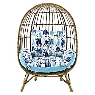 Sunfun Loungesessel (Polyrattan, Hellbraun, L x B x H: 53 x 70 x 102 cm)