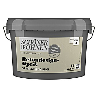 SCHÖNER WOHNEN-Farbe Betondesign-Optik Versiegelung (Beige, 1 l, Passend für: SCHÖNER WOHNEN-Farbe Betondesign-Optik Flächenspachtel)
